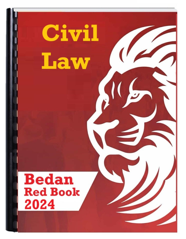 BEDAN REDBOOK 2024 COMPLETE SET (ALL BAR EXAM SUBJECTS)