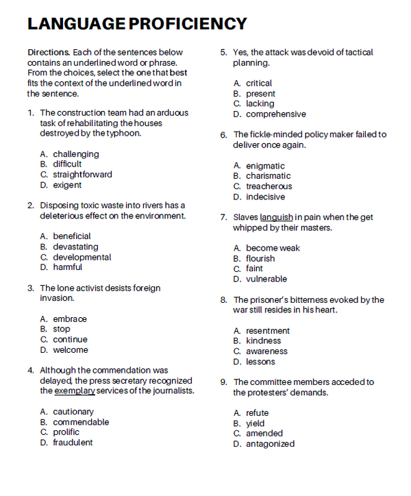College Entrance Test Reviewer 2025 – Academy Bookstore
