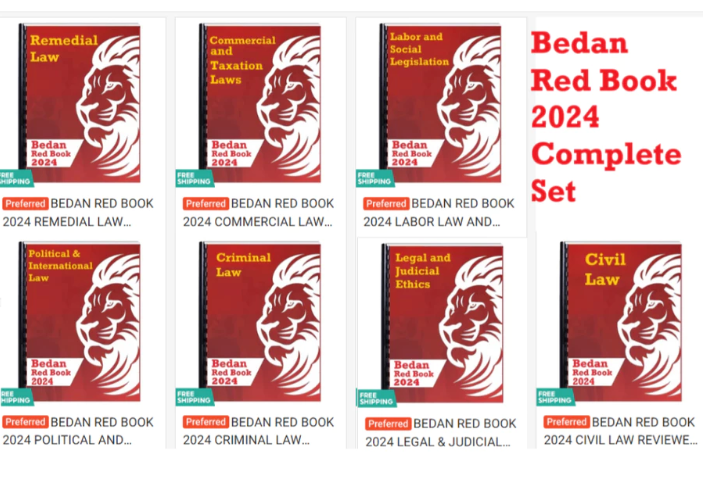 BEDAN REDBOOK 2024 COMPLETE SET (ALL BAR EXAM SUBJECTS)